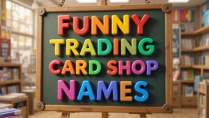funny trading card shop names