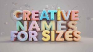 creative names for sizes