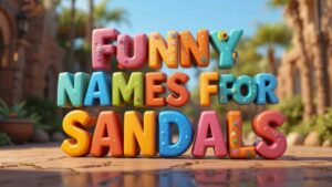 funny names for sandals