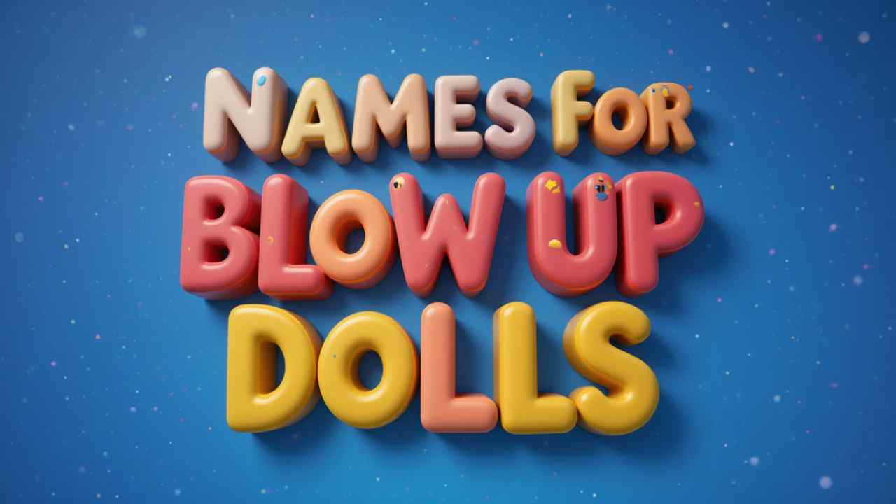 names for blow up dolls
