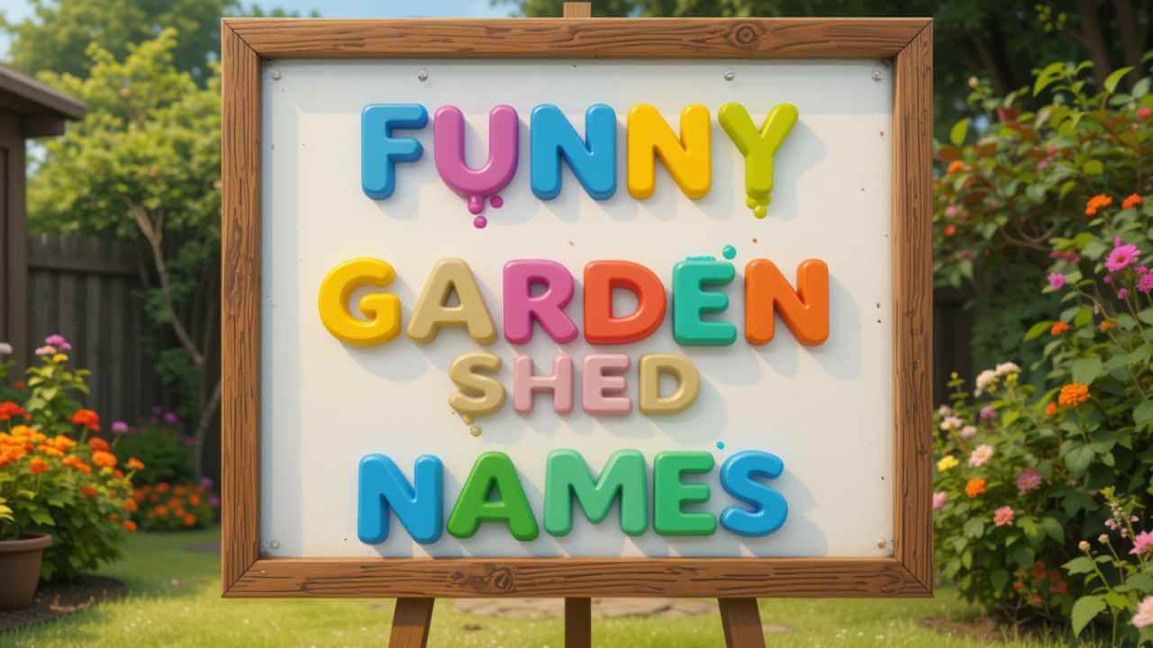 funny garden shed names