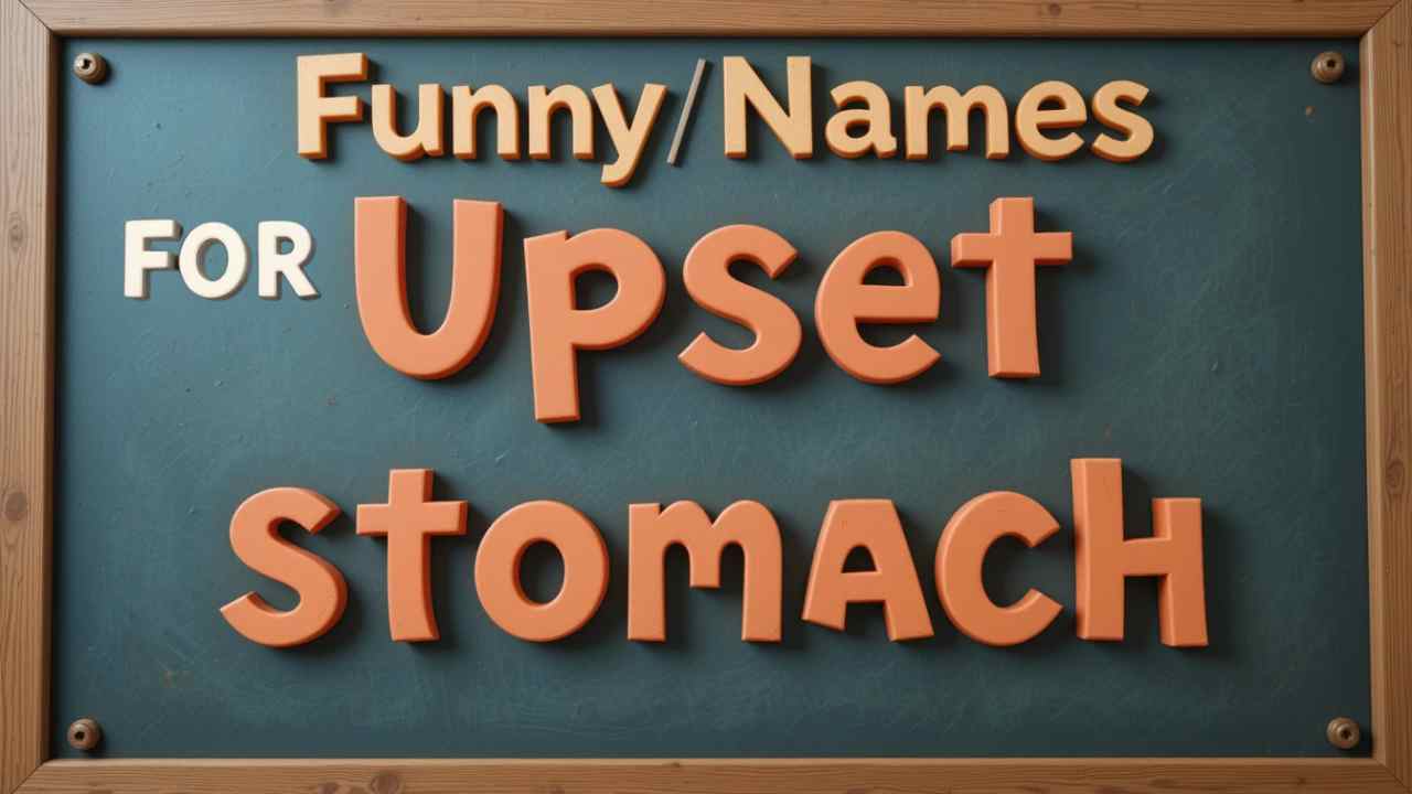 funny names for upset stomach