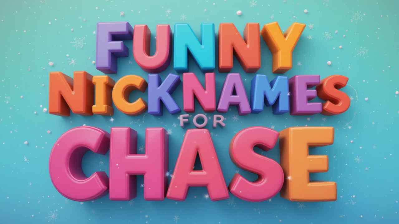 funny nicknames for chase
