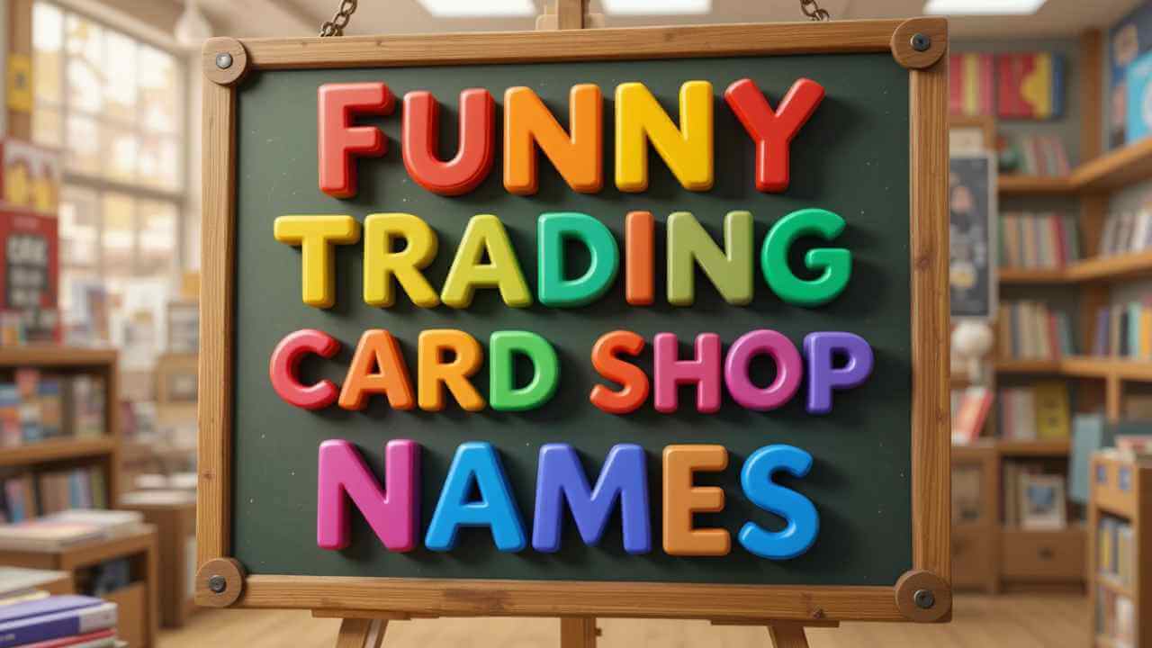 funny trading card shop names