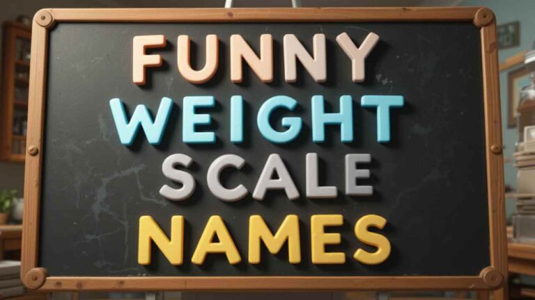 funny weight scale names