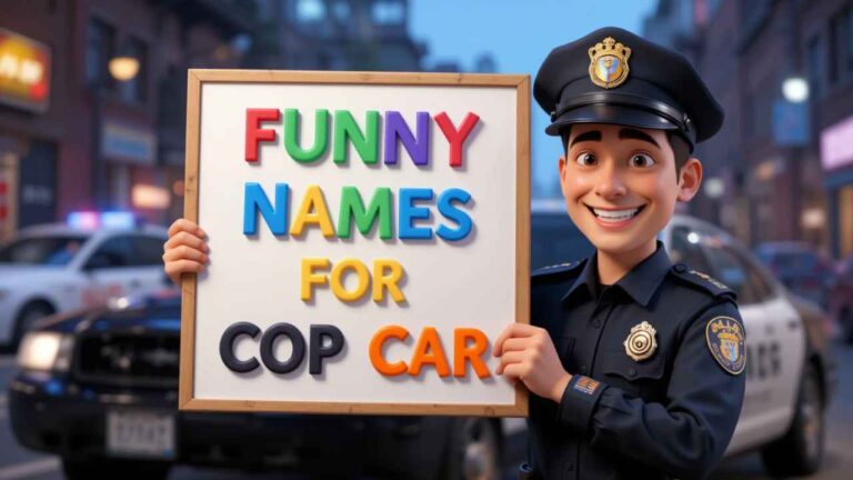 funny names for cop cars