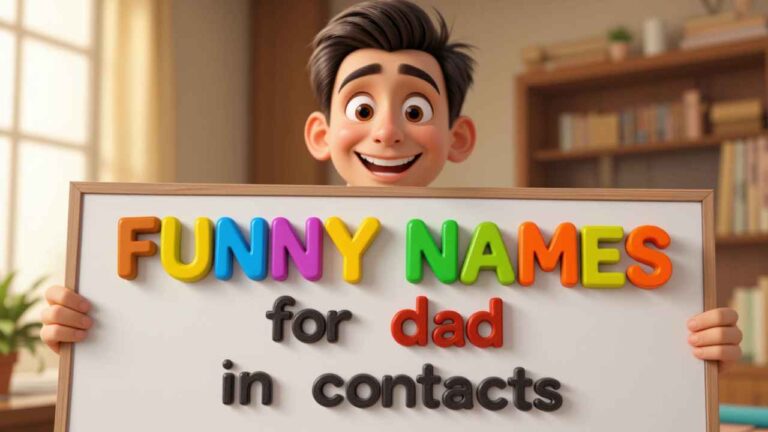 funny names for dad in contacts