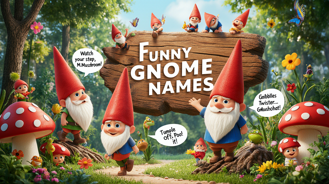 funny gnome names